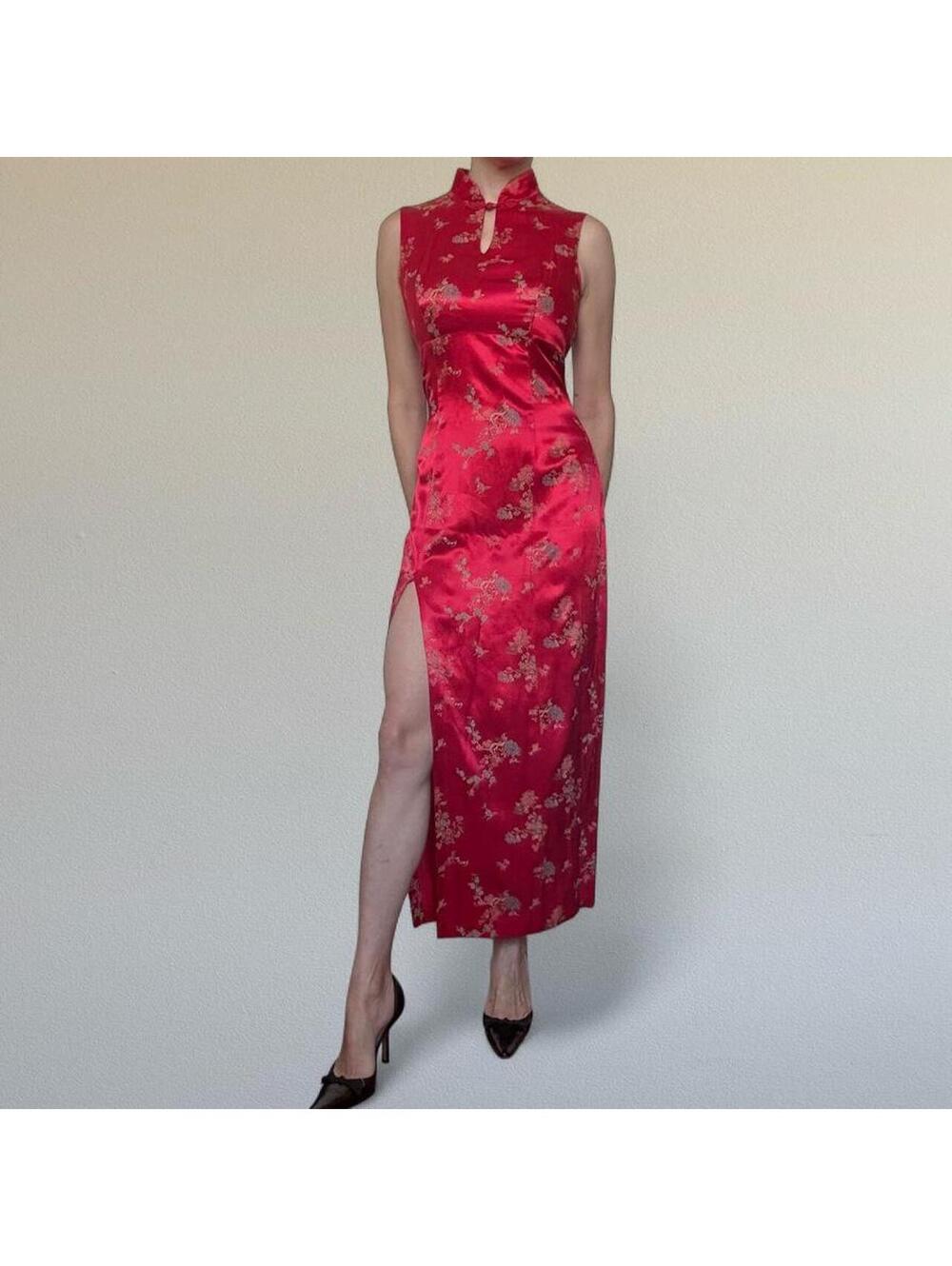 90s All That Jazz Asian-inspired dress Sz. M
